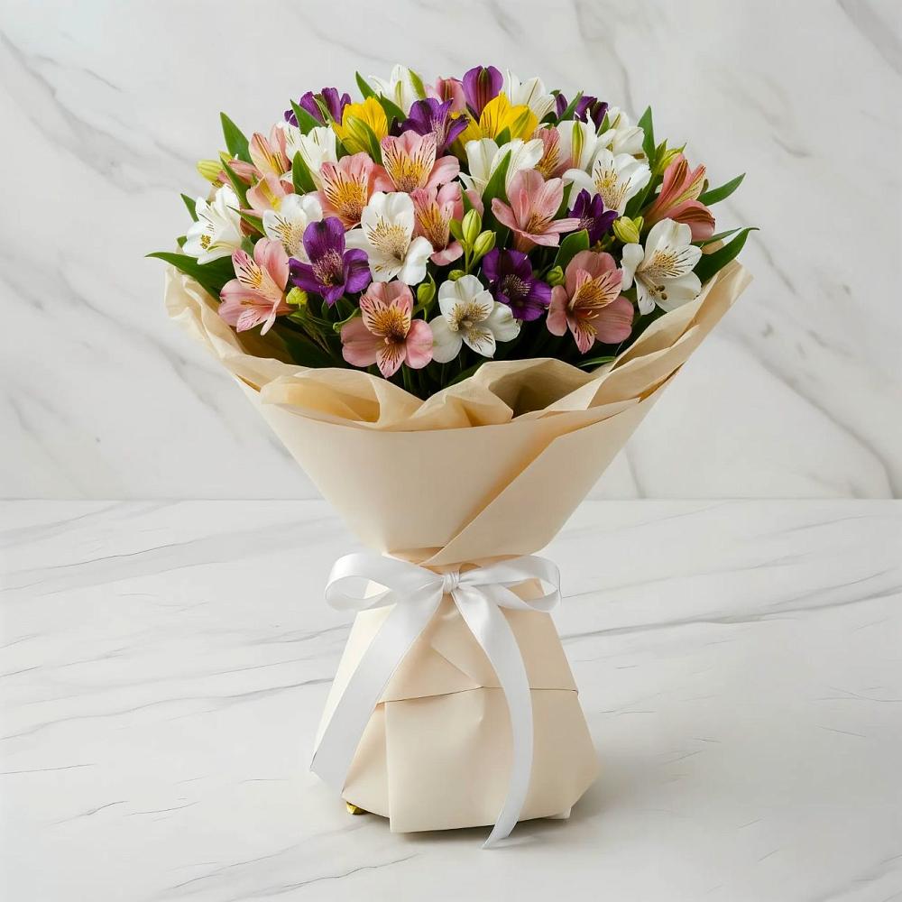 Букет цветов из: Альстромерии в Котляревской