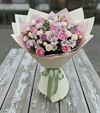 Букет цветов из:  Розы и Хризантемы в Котляревской