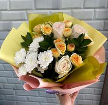 Букет цветов из:  Розы и Хризантемы #REPLACE_PRED# Котляревской