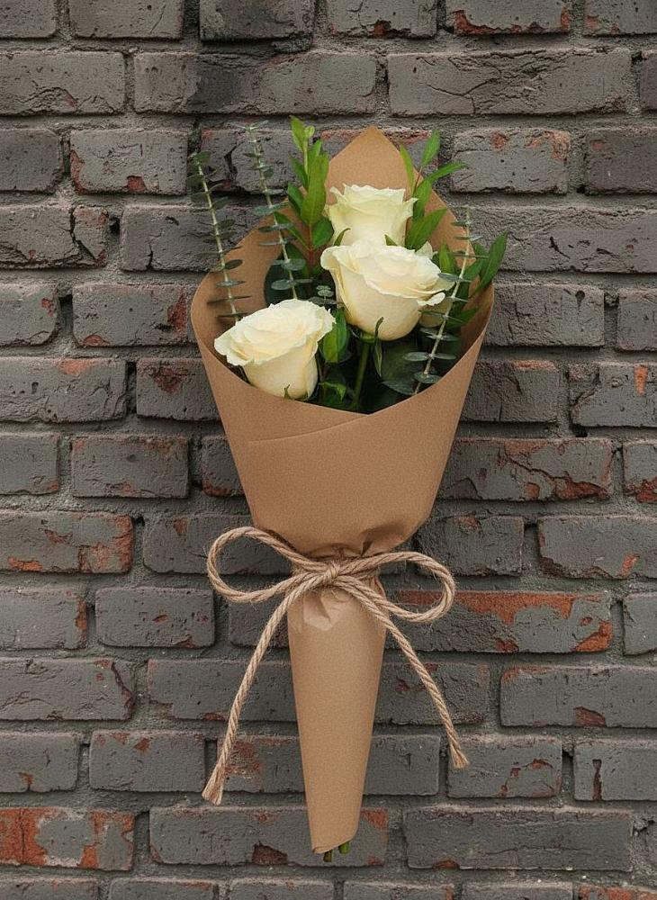 Букет из 3 роз в Котляревской Букет цветов из: Розы в Котляревской