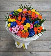 Букет цветов из:  Розы и Хризантемы в Котляревской