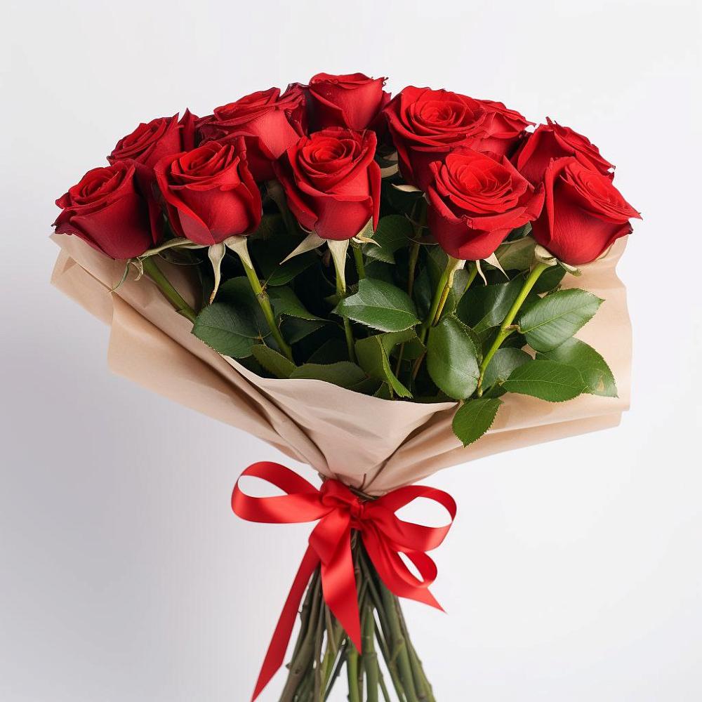 Букет 11 Красных роз Эдлесс Лав в Котляревской